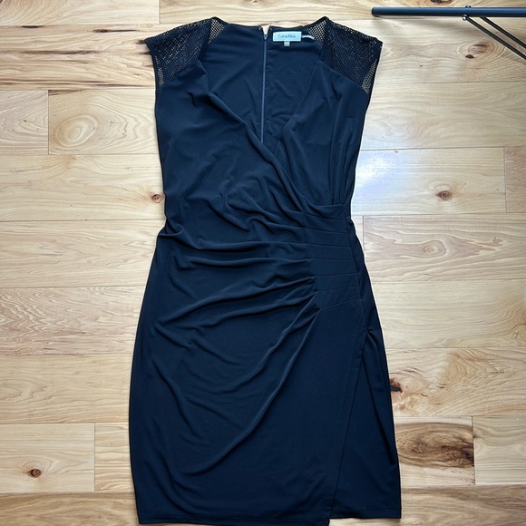 Calvin Klein Dresses & Skirts - Calvin Klein Black Deep V-Neck Dress | Size Medium